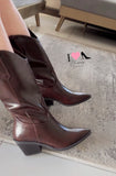 Bota vaquera Keyman café
