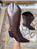 Bota vaquera Keyman café