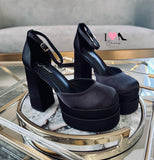 Tacón twice-13 negro satin