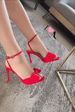 Tacón Cleva rojo