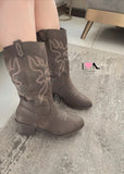Bota western-18 café