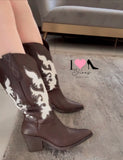 Bota Vaquera Katy-377 Moka/late