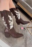 Bota Vaquera Katy-377 Moka/late