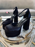 Tacón twice-13 negro satin