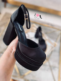 Tacón twice-13 negro satin