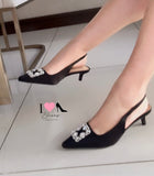 Tacón Aura-10 negro satin