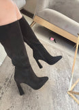 Bota Liam-38 negro gamuza