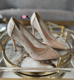 Tacón Neroli-55 oro mesh
