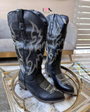 Bota cowboy-02 negro