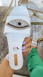 Sandalia 270 blanco ojo