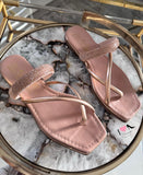 Sandalia 520 oro rosa