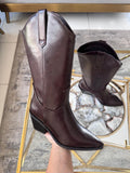 Bota vaquera Keyman café