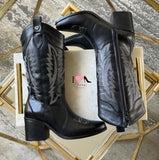 Bota 1622 negro/hueso