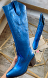 Vaquera 2405 metálica azul