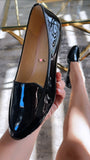 Flat 303 negro charol