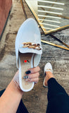 Mule 103 blanco charol