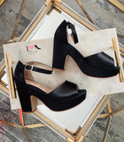 Tacón 409 negro shantung